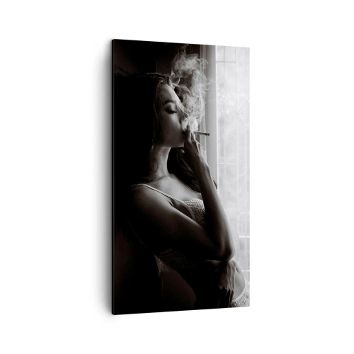 Canvastavla - Bild på duk - Ett sensuellt ögonblick - 45x80 cm