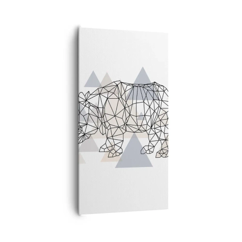 Canvastavla - Bild på duk - Kraftens struktur - 65x120 cm