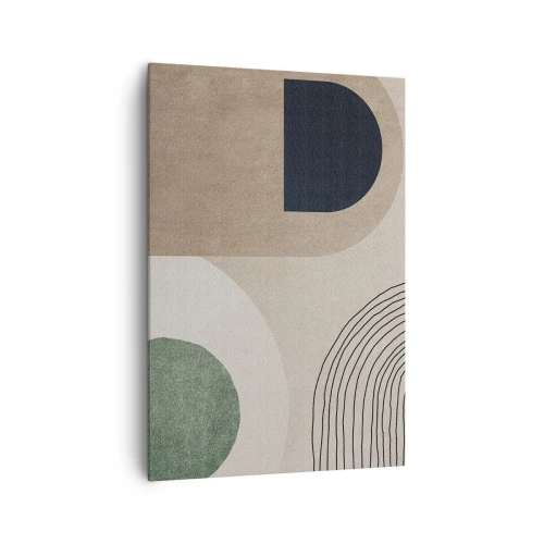 Canvastavla - Bild på duk - Ovalens mjukhet - 70x100 cm