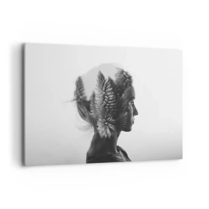 Canvastavla - Bild på duk - Furuskogens härskarinna - 120x80 cm