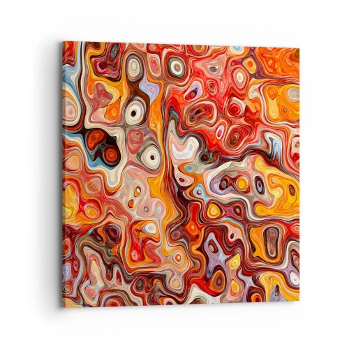 Canvastavla - Bild på duk - Om nötterna löstes upp i honung - 70x70 cm