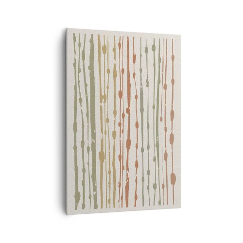 Canvastavla - Bild på duk - Musikalisk färgnotation - 70x100 cm