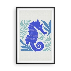 Affisch i svart ram - På enundervattenäng - 61x91 cm