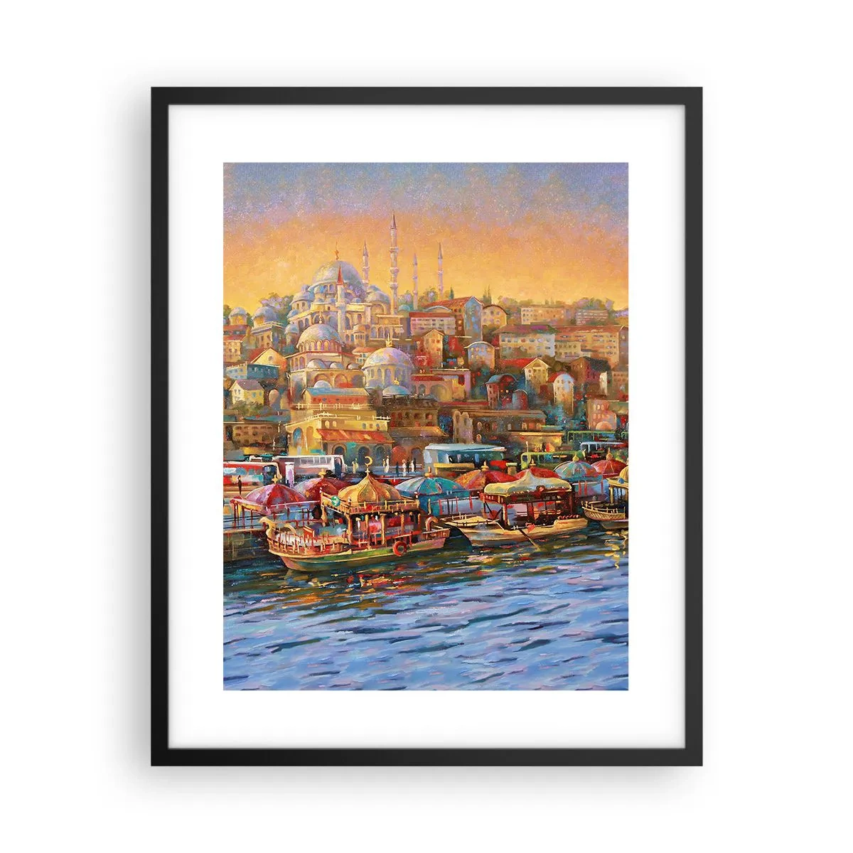 Affisch i svart ram - Istanbul-berättelse - 40x50 cm