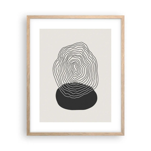 Affisch i ram av ljusek - Varaktighet och vibration - 40x50 cm