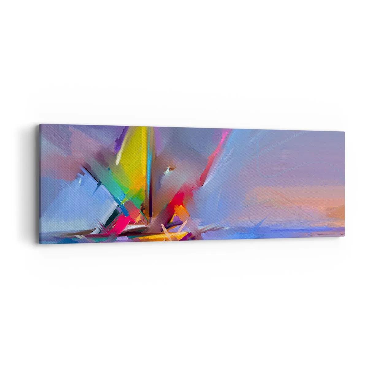 Canvastavla - Bild på duk - Snabb som en fågel - 90x30 cm