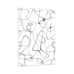 Glastavla - Bild på glas - Livets stigar, ödets tur - 50x70 cm