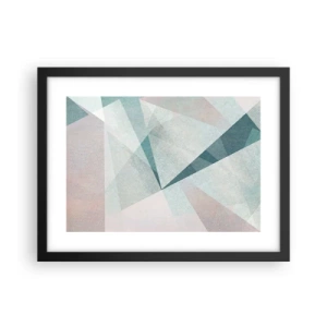 Affisch i svart ram - Lugnt trots dynamiskt - 40x30 cm