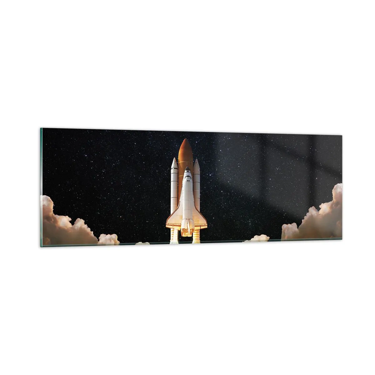 Glastavla - Bild på glas - Ad astra! - 90x30 cm