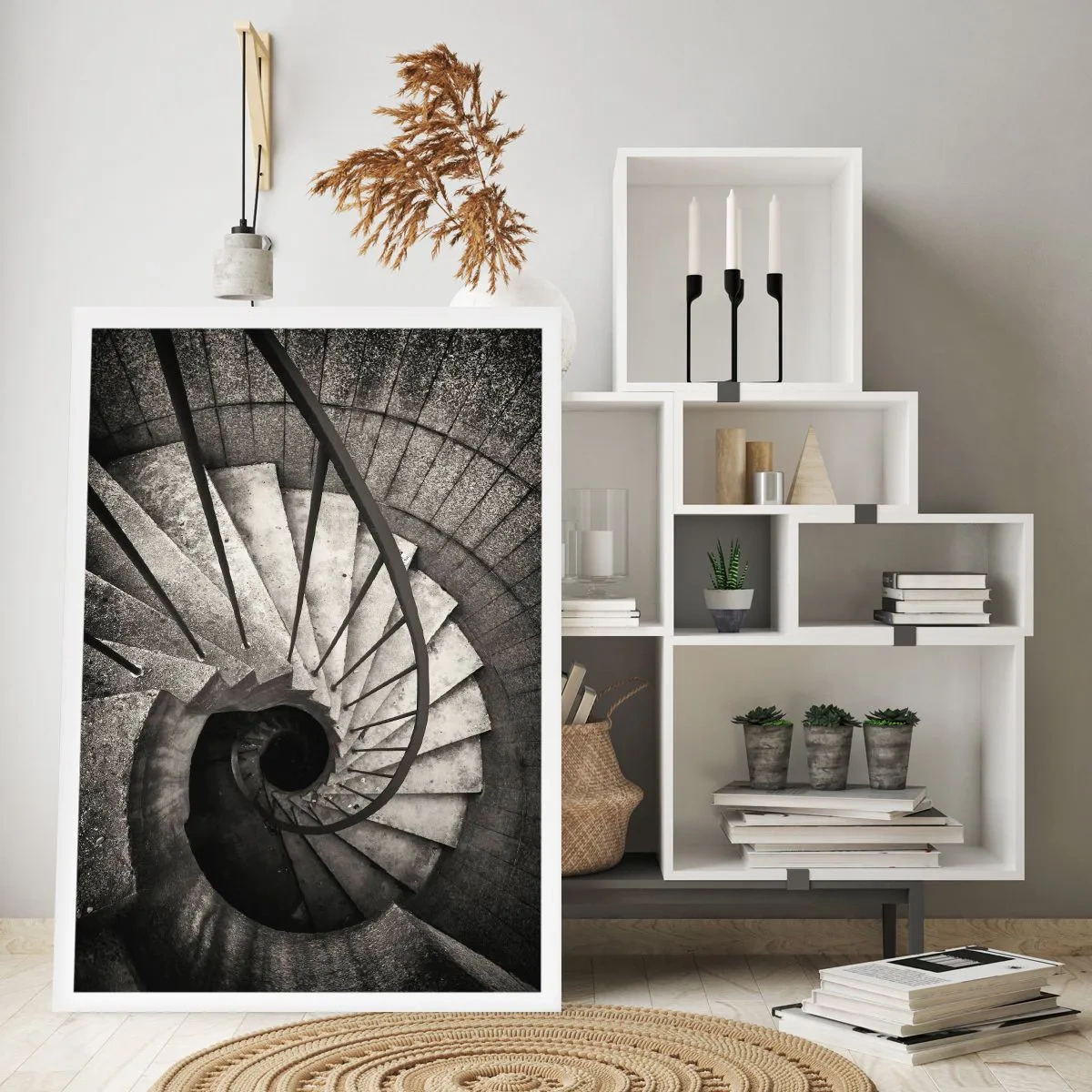 Affisch - Uppför trappan, nedför trappan - 70x100 cm