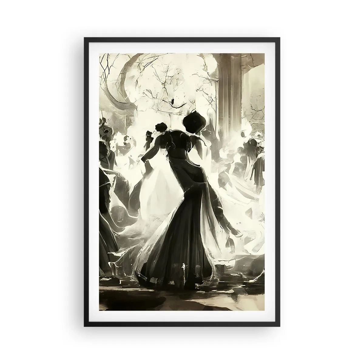 Affisch i svart ram - Stor maskerad - 61x91 cm