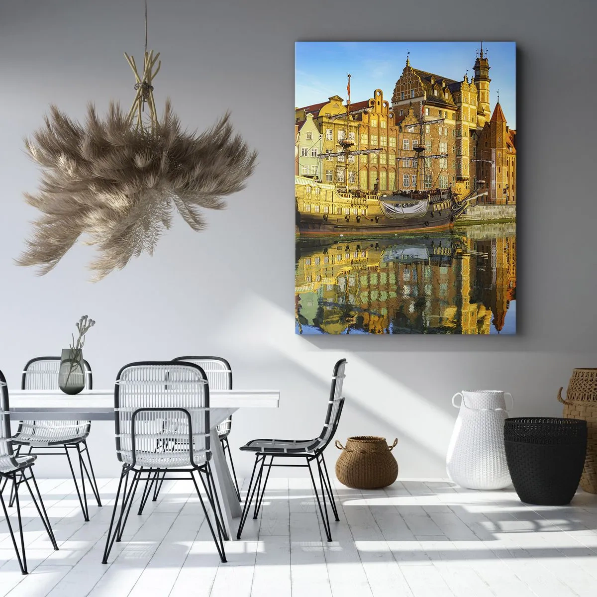 Canvastavla - Bild på duk - Det förflutnas spegelbild - 50x70 cm