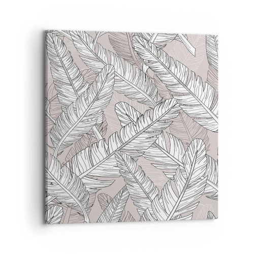 Canvastavla - Bild på duk - Fjäderstorm - 70x70 cm