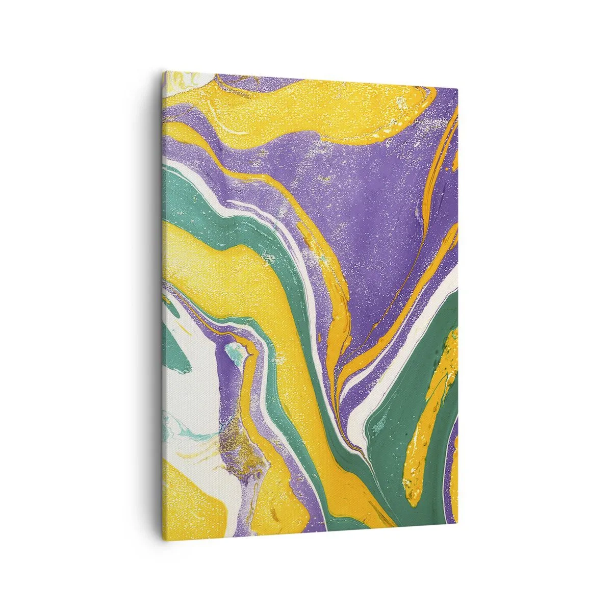 Canvastavla - Bild på duk - Färgvågor - 50x70 cm