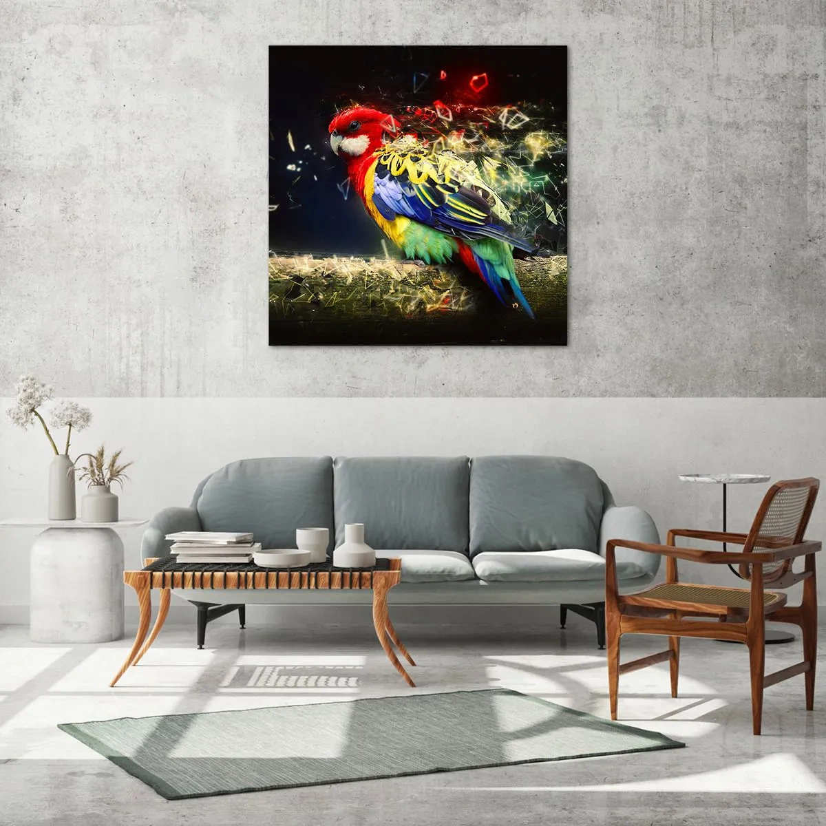 Glastavla - Bild på glas - Skenets bud - 40x40 cm