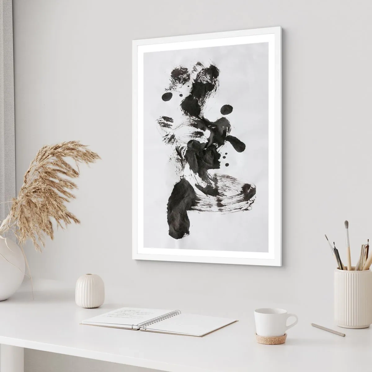 Affisch i vit ram - En metod i galenskap? - 70x100 cm