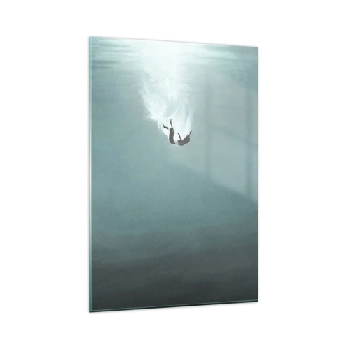 Glastavla - Bild på glas - I havets famn - 80x120 cm