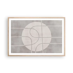 Affisch i ram av ljusek - Cirkulärt och rakt fram - 91x61 cm