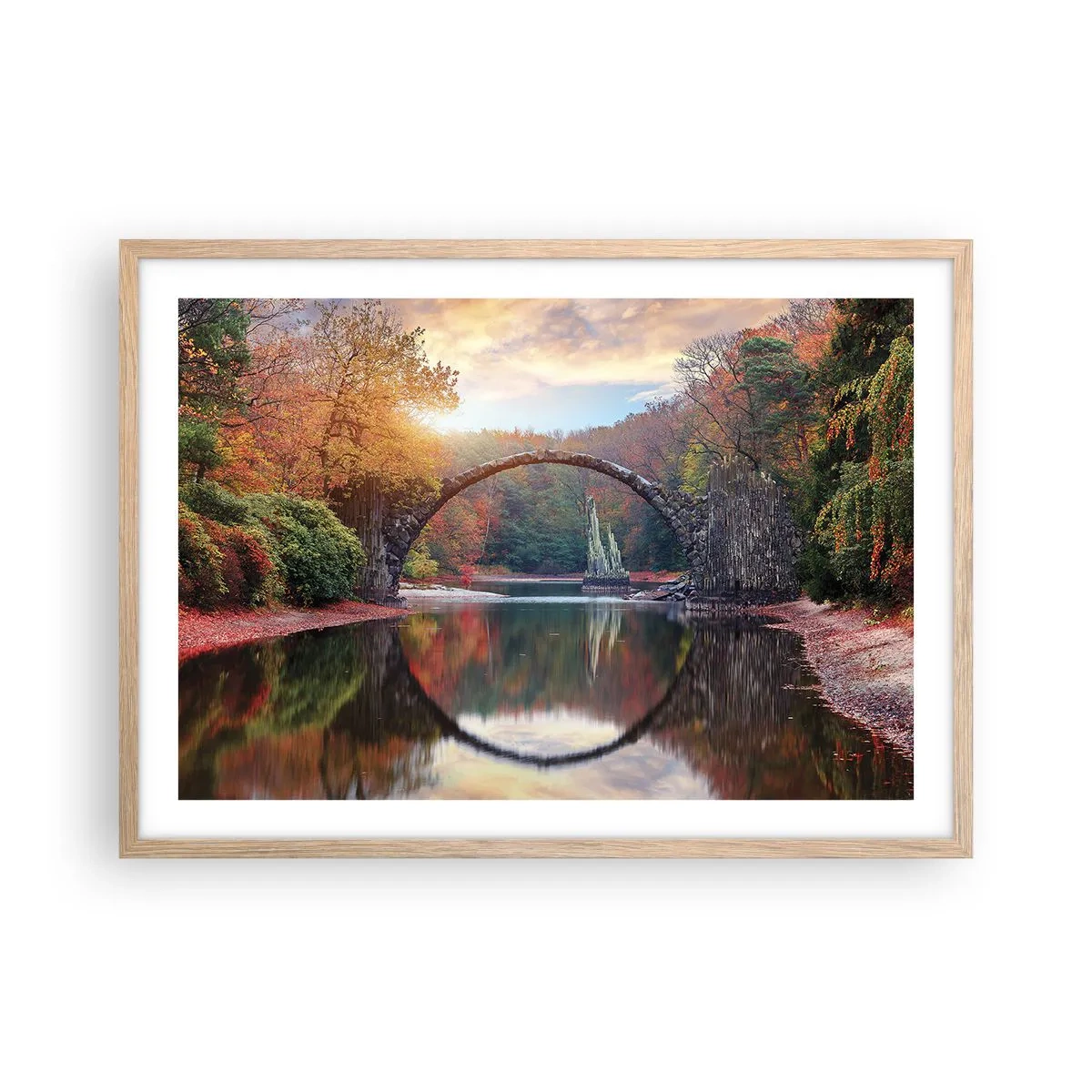 Affisch i ram av ljusek - På andra sidan av spegeln - 70x50 cm