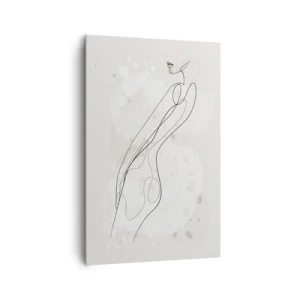 Canvastavla - Bild på duk - Blicken går vilse - 80x120 cm