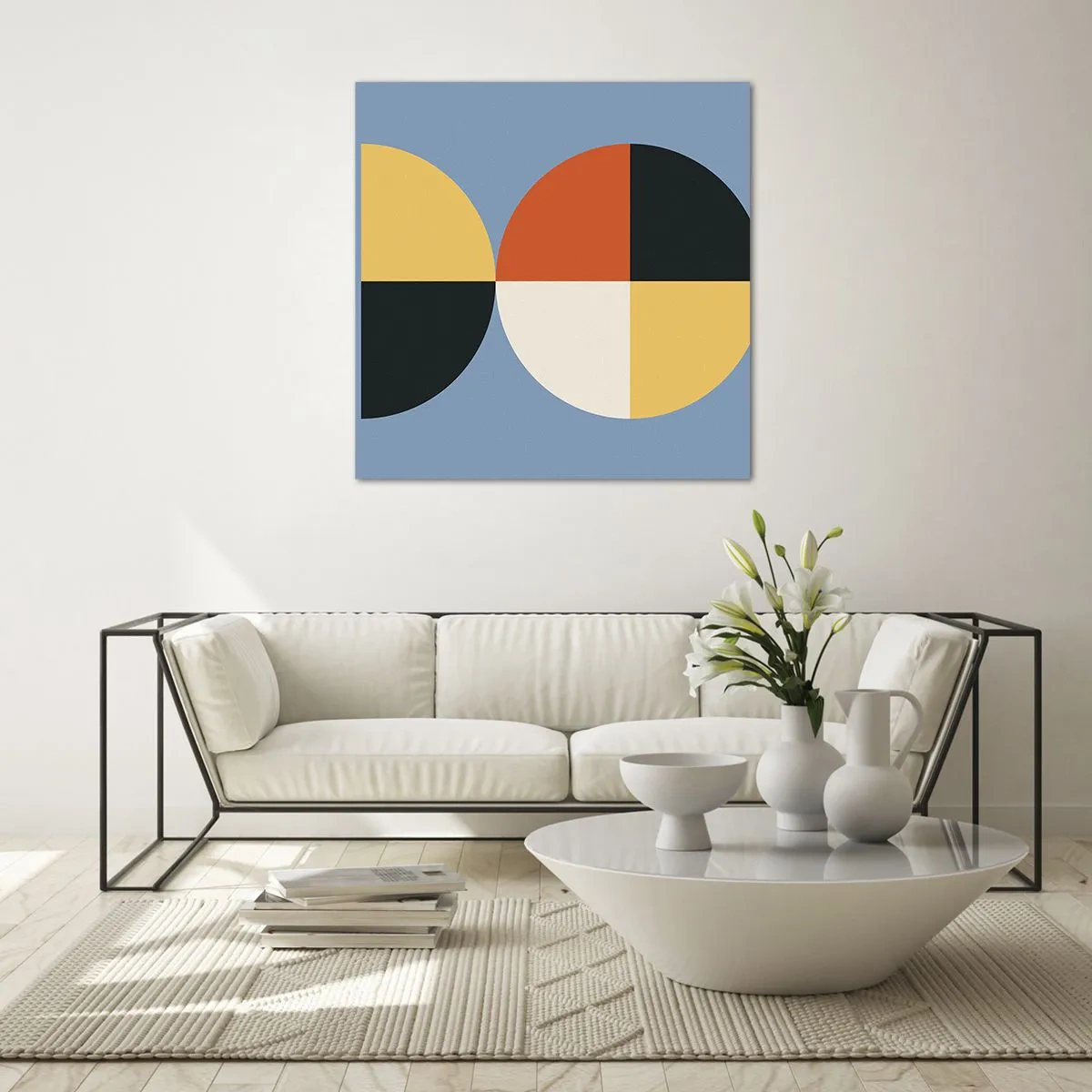 Glastavla - Bild på glas - Titta och räkna - 50x50 cm