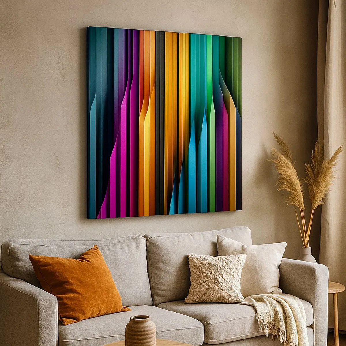 Canvastavla - Bild på duk - Lysande orgel - 30x30 cm