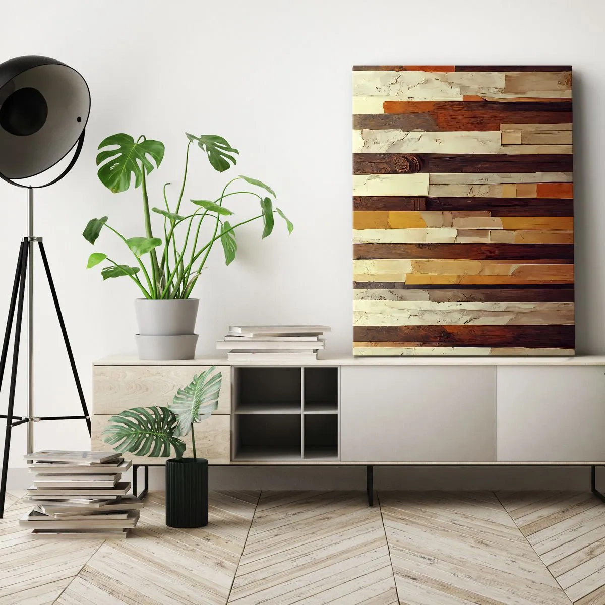 Canvastavla - Bild på duk - Hymn av skogens träd - 80x120 cm