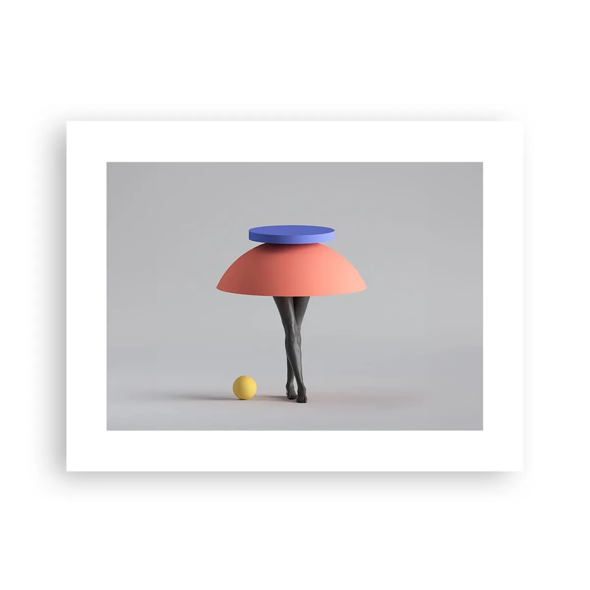 Affisch - Surrealistisk komposition - 40x30 cm