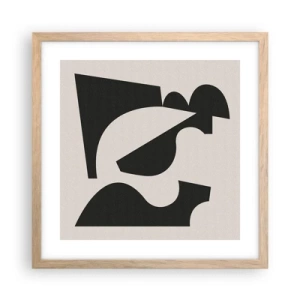 Affisch i ram av ljusek - För självmontering - 40x40 cm