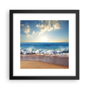 Affisch i svart ram - Rörlighet och orörlighet samtidigt - 30x30 cm