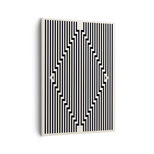 Canvastavla - Bild på duk - Geometrisk illusion - 50x70 cm