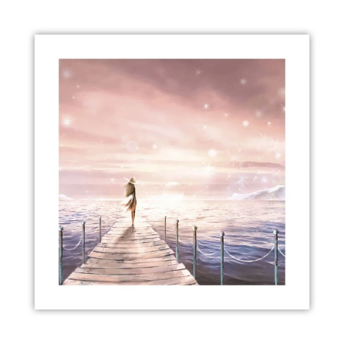 Affisch - I drömmens ljus - 40x40 cm