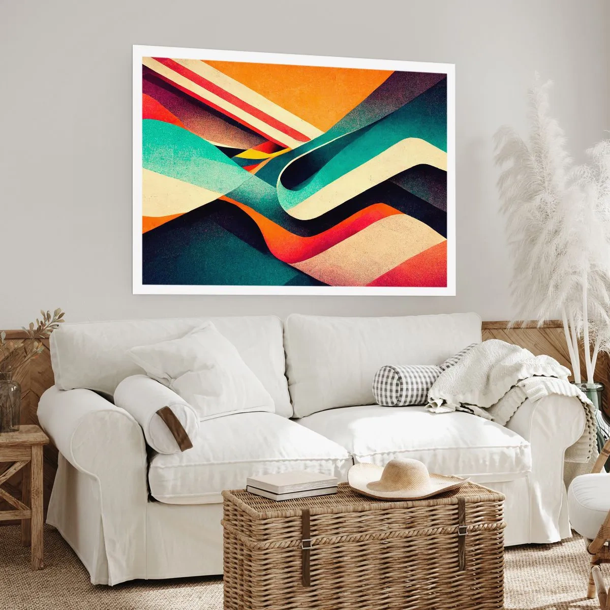 Affisch - Intensiv komposition - 100x70 cm