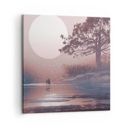 Canvastavla - Bild på duk - Nattens under - 60x60 cm