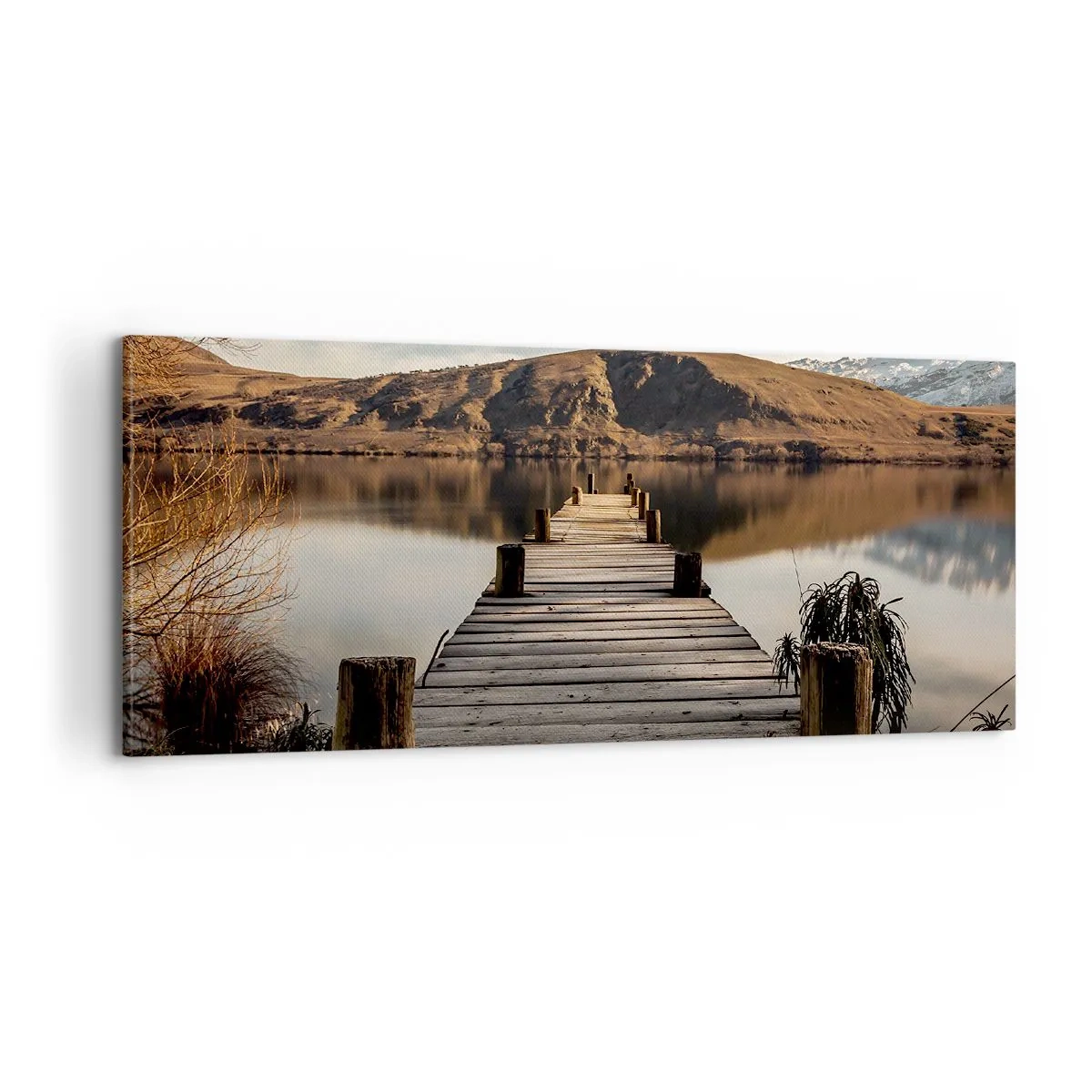 Canvastavla - Bild på duk - Ett landskap i tystnad - 100x40 cm