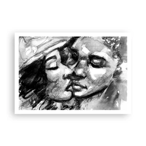 Affisch - Ett ömt ögonblick - 100x70 cm