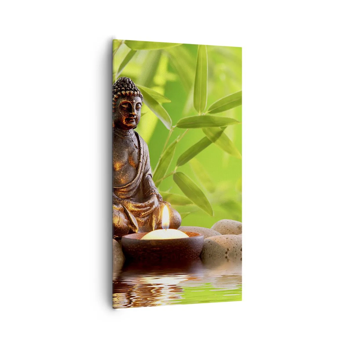 Canvastavla - Bild på duk - Livet är skönt - 65x120 cm