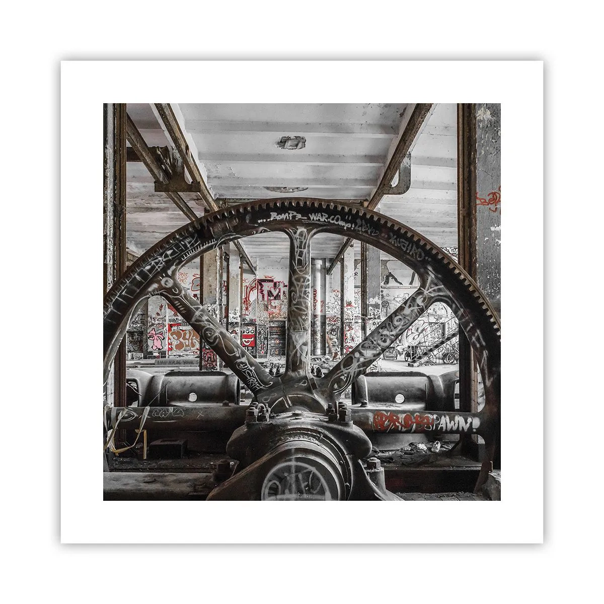 Affisch - Fabrikens hemliga liv - 40x40 cm