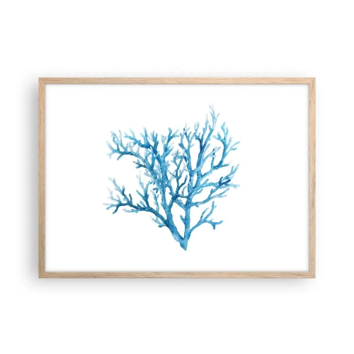 Affisch i ram av ljusek - Marin filigran - 70x50 cm