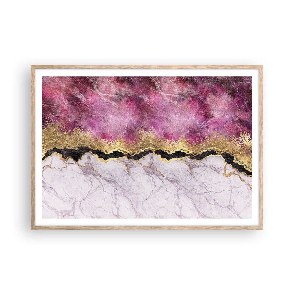 Affisch i ram av ljusek - På gränsen - 100x70 cm