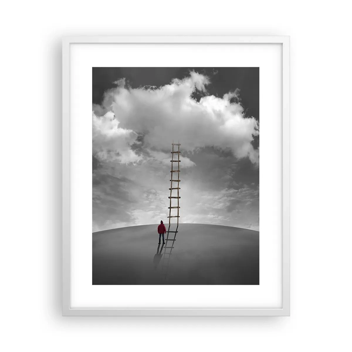 Affisch i vit ram - Allt är möjligt - 40x50 cm