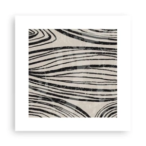 Affisch - Stänk av linjer - 30x30 cm