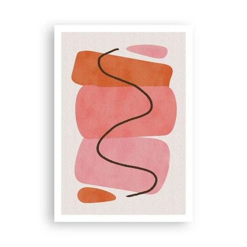 Affisch - Formernas mjuka rörelse - 70x100 cm