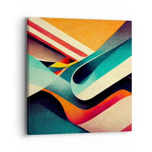 Canvastavla - Bild på duk - Intensiv komposition - 40x40 cm