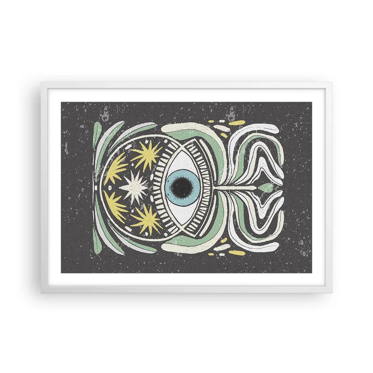 Affisch i vit ram - Stamritualer - 70x50 cm