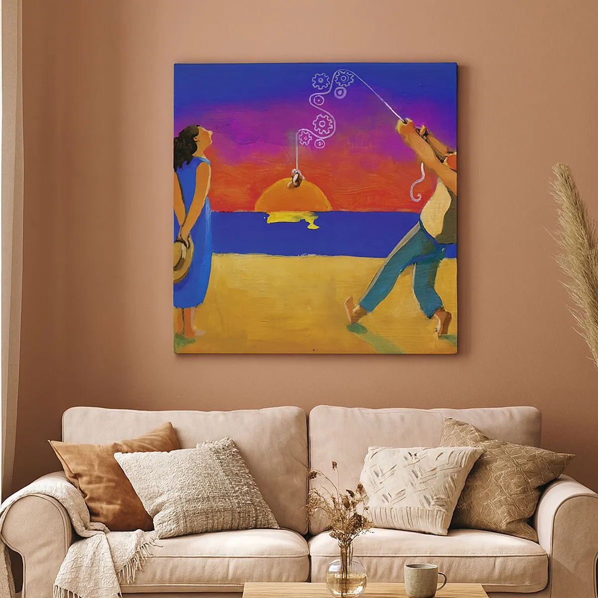 Canvastavla - Bild på duk - Mer än en stjärna från himlen - 30x30 cm