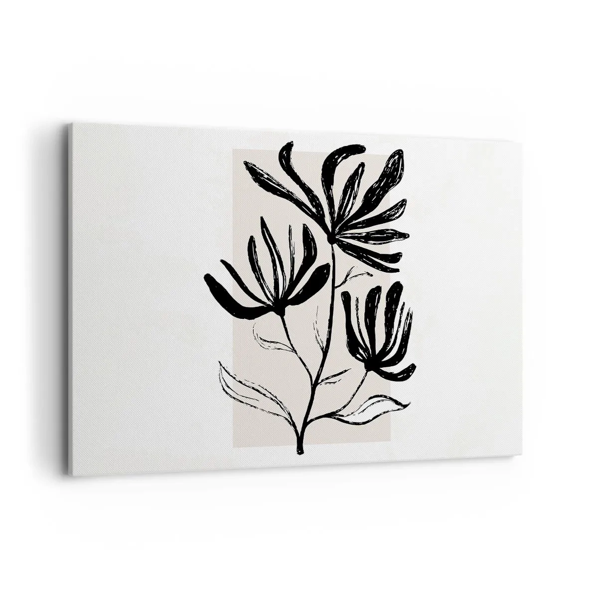 Canvastavla - Bild på duk - Skiss för ett herbarium - 120x80 cm