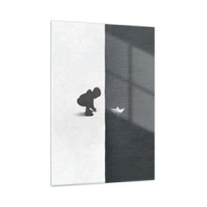 Glastavla - Bild på glas - En stor expedition - 50x70 cm