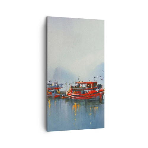 Canvastavla - Bild på duk - Världens ände - 45x80 cm