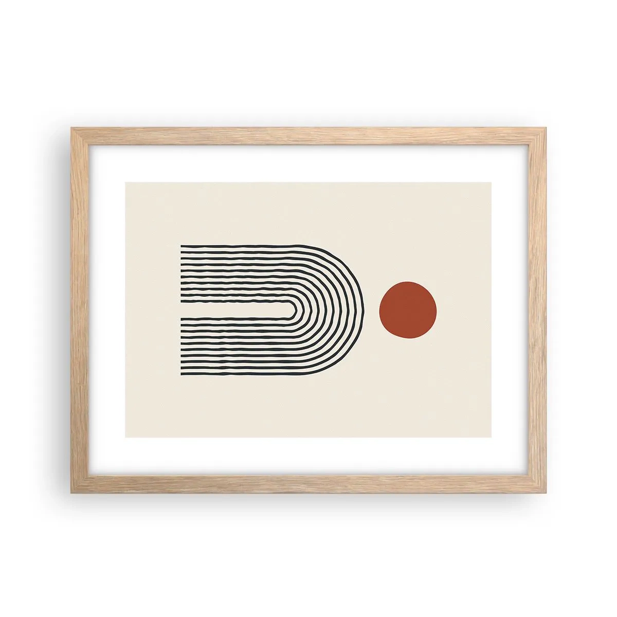 Affisch i ram av ljusek - Formernas och färgernas magnetism - 40x30 cm